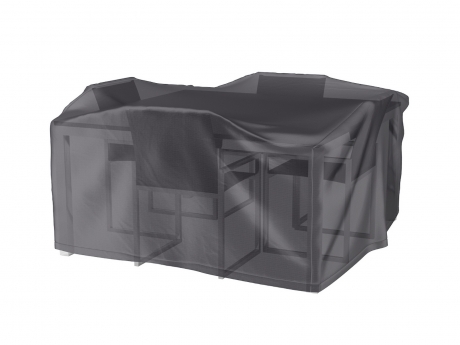 Husa mobilier gradina AeroCover pentru set masa si scaune gradina, 130x130x85 cm, patrata, antracit