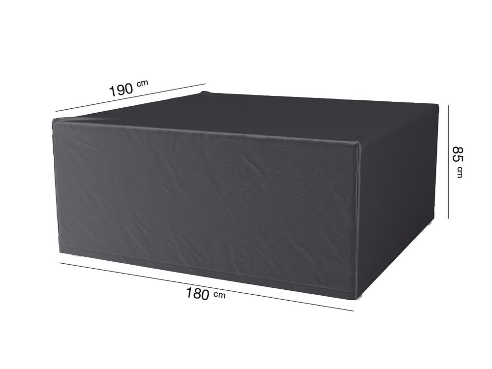 Husa mobilier gradina AeroCover pentru set mobilier, 180x190x85 cm, dreptunghiulara, antracit
