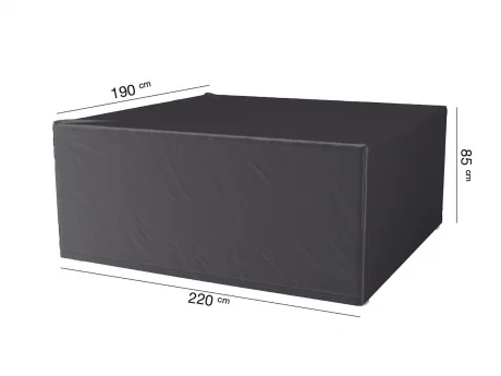 Husa mobilier gradina AeroCover pentru set masa si scaune gradina, 220x190x85 cm, dreptunghiulara, antracit