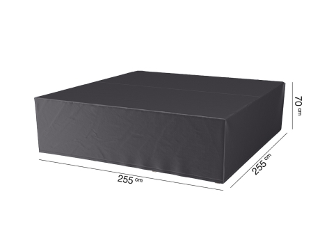 Husa mobilier gradina AeroCover pentru set mobilier, 255x255x70 cm, patrata, antracit