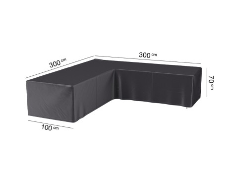 Husa mobilier gradina AeroCover pentru coltar, 300x300x100x70 cm, forma L, antracit