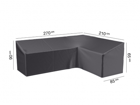 Husa mobilier gradina AeroCover pentru coltar, 270x210x85x65/90 cm, forma L, dreapta, antracit