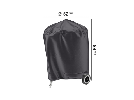 Husa AeroCover pentru gratar tip Kettle cu carbune, 52x52x88 cm, antracit