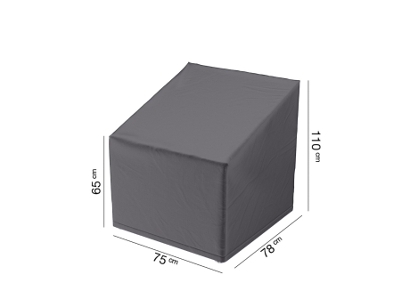 Husa mobilier gradina AeroCover pentru fotoliu cu spatar inalt, 75x78x110 cm, patrata, antracit