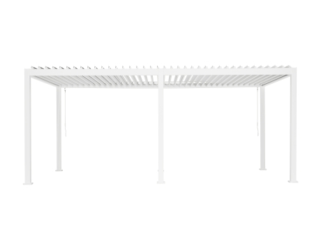 Pergola Reflect PREMIUM pentru gradina si terasa, aluminiu, alb, 3x6 m