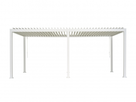 Pergola Reflect PREMIUM pentru gradina si terasa, aluminiu, alb, 3x6 m
