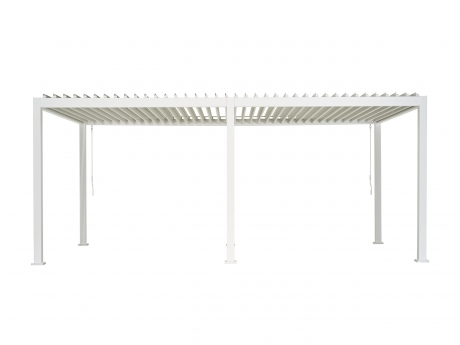 Pergola Reflect PREMIUM pentru gradina si terasa, aluminiu, alb, 3×6 m