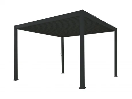 Pergola Reflect PREMIUM pentru gradina si terasa, aluminiu, antracit, 3×4 m