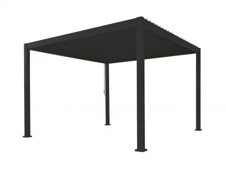 Pergola Reflect manuala pentru gradina si terasa, aluminiu, antracit, 3×4 m