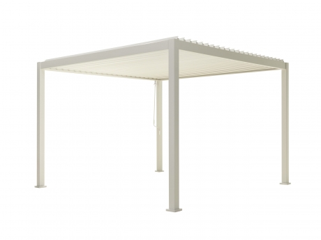 Pergola Reflect PREMIUM pentru gradina si terasa, aluminiu, alb, 3×3.6 m