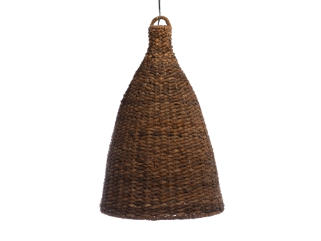 Lampa suspendata din abaca, natural, diametru 62 cm, inaltime 91 cm