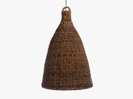 Lampa suspendata din abaca, natural, diametru 62 cm, inaltime 91 cm