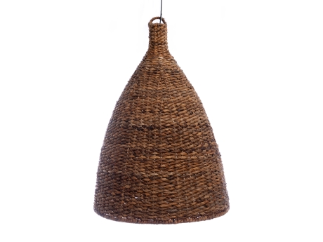 Lampa suspendata din abaca, natural, diametru 80 cm, inaltime 109 cm