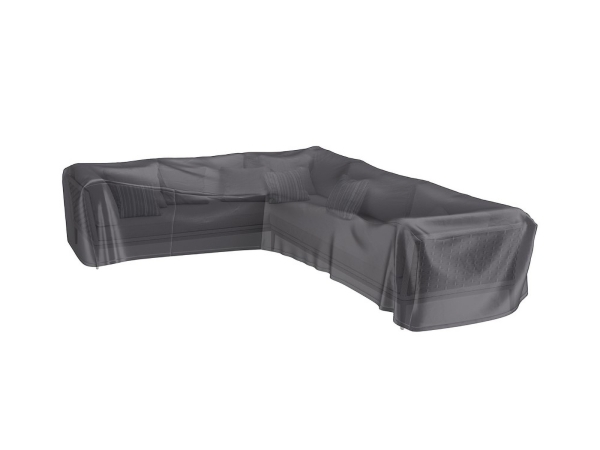 7946 lounge set cover corner L shape 330x255x100xH70 left anthracite transparent Aerocover 8717591778288 1