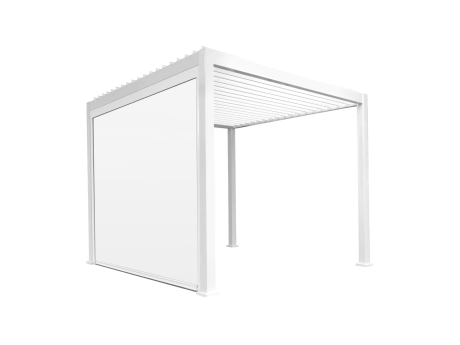 Rulou pentru Pergola Reflect pentru gradina si terasa, textilen si aluminiu, alb, 4 m