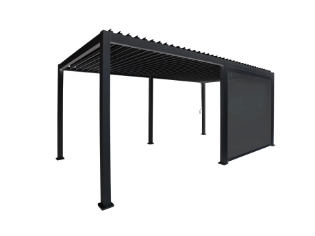 Rulou pentru Pergola Reflect pentru gradina si terasa, textilen si aluminiu, antracit, 3 m