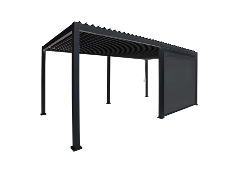 Rulou pentru Pergola Reflect PREMIUM pentru gradina si terasa, textilen si aluminiu, antracit, 3 m