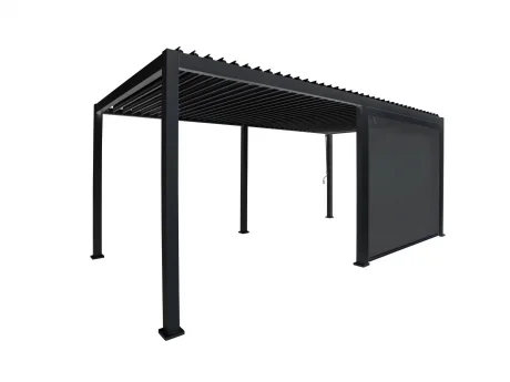 Rulou pentru Pergola Reflect pentru gradina si terasa, textilen si aluminiu, antracit, 3 m