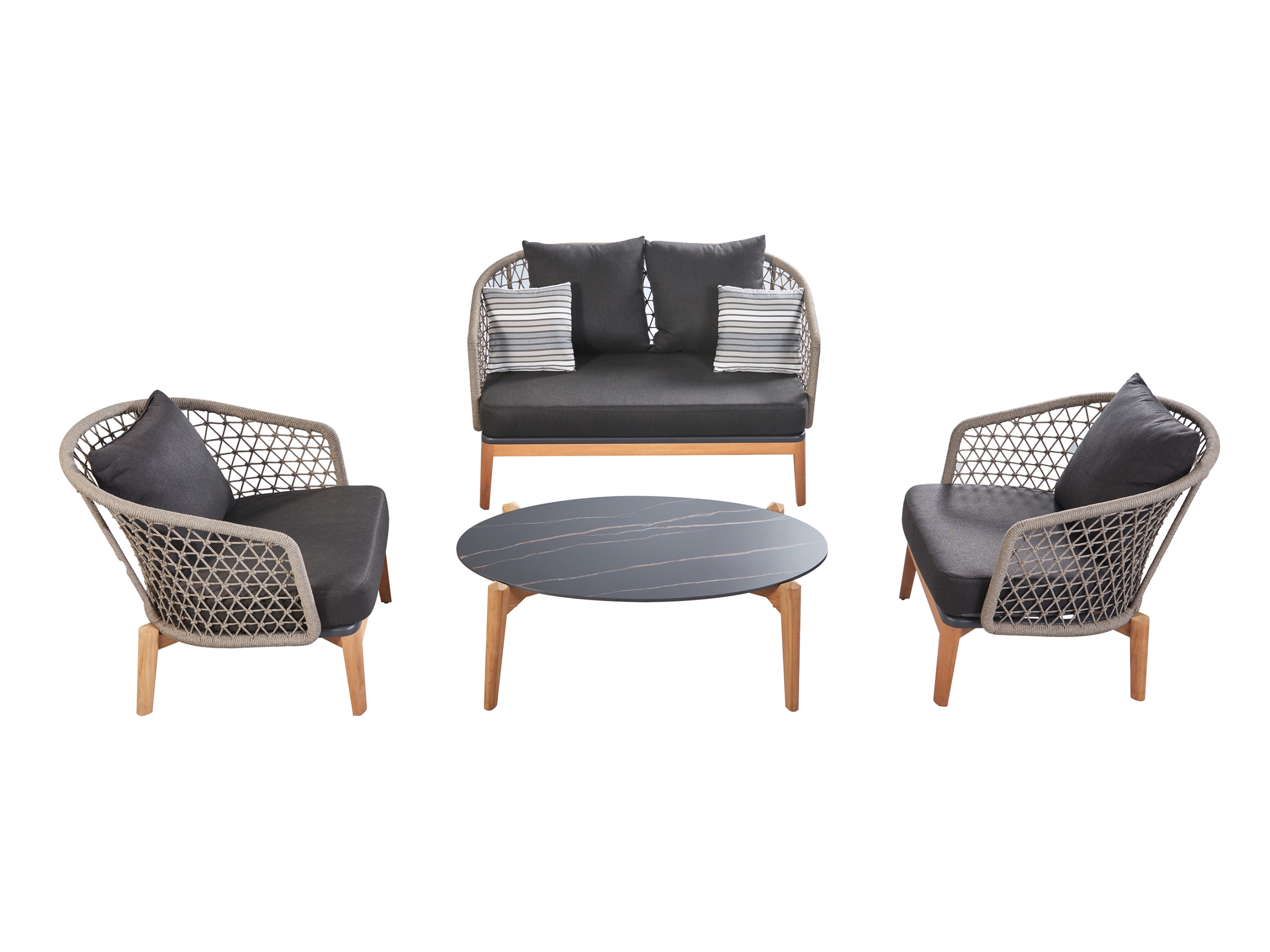Link Sparrow Specialist Set mobilier gradina si terasa Higold Maple pentru 4 persoane, 2 fotolii, canapea 2 locuri si masuta, gri - aplux.ro Link Sparrow Specialist Set mobilier gradina si terasa Higold Maple pentru 4 persoane, 2 fotolii, canapea 2 locuri si masuta, gri - aplux.ro