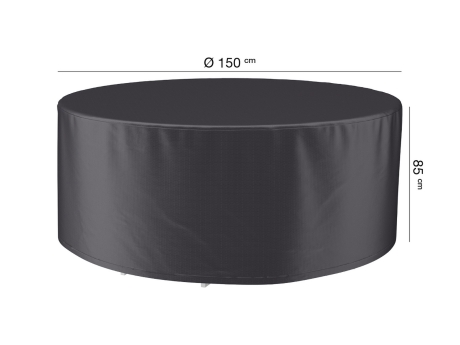 Husa mobilier gradina AeroCover pentru set masa si scaune gradina, diametru 150 cm, rotunda, antracit