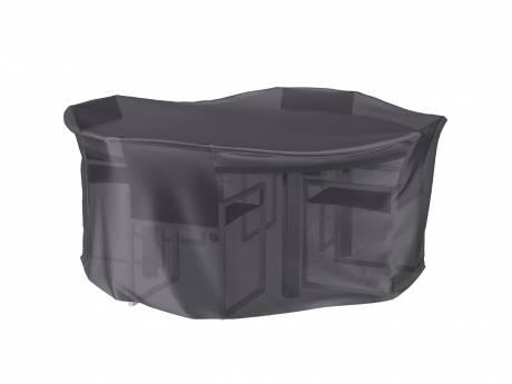 Husa mobilier gradina AeroCover pentru set masa si scaune gradina, diametru 150 cm, rotunda, antracit