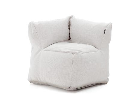 Privat: Fotoliu puf gradina si terasa Roolf Living Dotty Club Corner XL, alb, inaltime sezut 45 cm