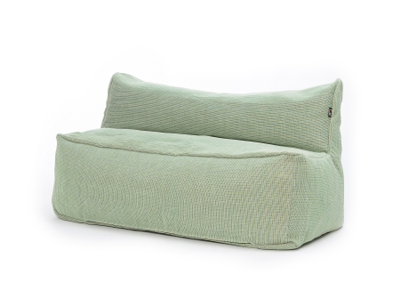 Canapea modulara puf gradina si terasa Roolf Living Dotty Lime, verde, inaltime sezut 45 cm