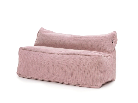 Canapea modulara puf gradina si terasa Roolf Living Dotty Peony, roz, inaltime sezut 45 cm