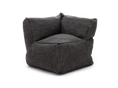 Fotoliu puf gradina si terasa Roolf Living Dotty Club Corner XL, antracit, inaltime sezut 45 cm