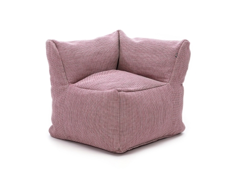 Fotoliu puf gradina si terasa Roolf Living Dotty Club Corner XL Peony, roz, inaltime sezut 45 cm