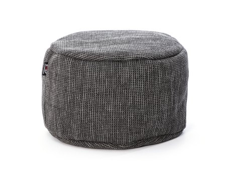 Taburet puf gradina si terasa Roolf Living Dotty rotund, diametru 50 cm, antracit
