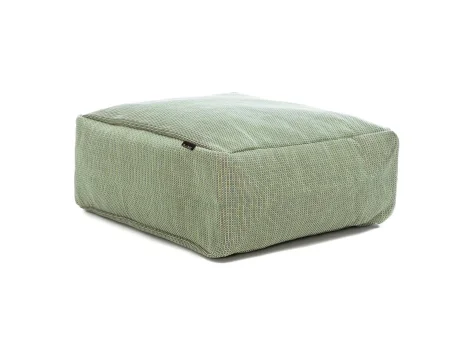 Taburet puf gradina si terasa Roolf Living Dotty Lime dreptunghiular, verde, 75x75x35 cm