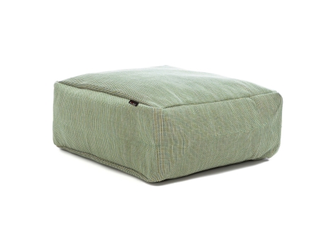 Taburet puf gradina si terasa Roolf Living Dotty Lime dreptunghiular, verde, 75x75x35 cm