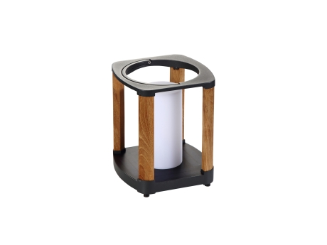 Lampa de gradina si terasa solara Higold Aurora, neagra, mica