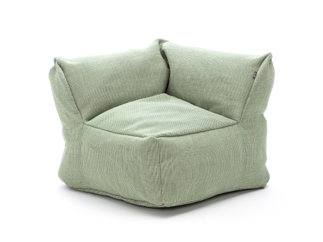Fotoliu puf gradina si terasa Roolf Living Dotty Club Corner Mediu Lime, verde, inaltime sezut 35 cm