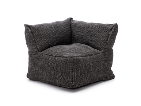 Fotoliu puf gradina si terasa Roolf Living Dotty Club Corner Mediu, antracit, inaltime sezut 35 cm