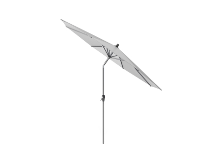 Umbrela terasa Platinum Riva, 3 m, rotunda, gri deschis