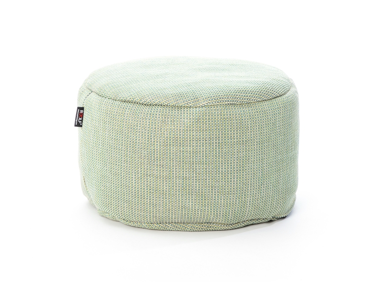 Taburet puf gradina si terasa Roolf Living Dotty Lime rotund, diametru 70 cm, verde