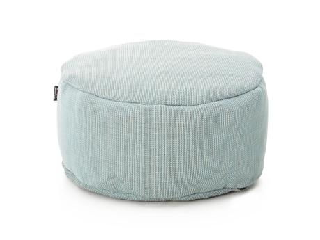 Taburet puf gradina si terasa Roolf Living Dotty rotund, diametru 70 cm, albastru