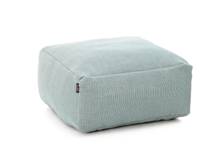Taburet puf gradina si terasa Roolf Living Dotty dreptunghiular, albastru, 75x75x35 cm