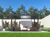 Pergola bioclimatica Pro 3x4 antracit2
