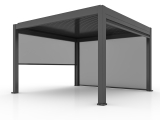 Pergola with roller screen