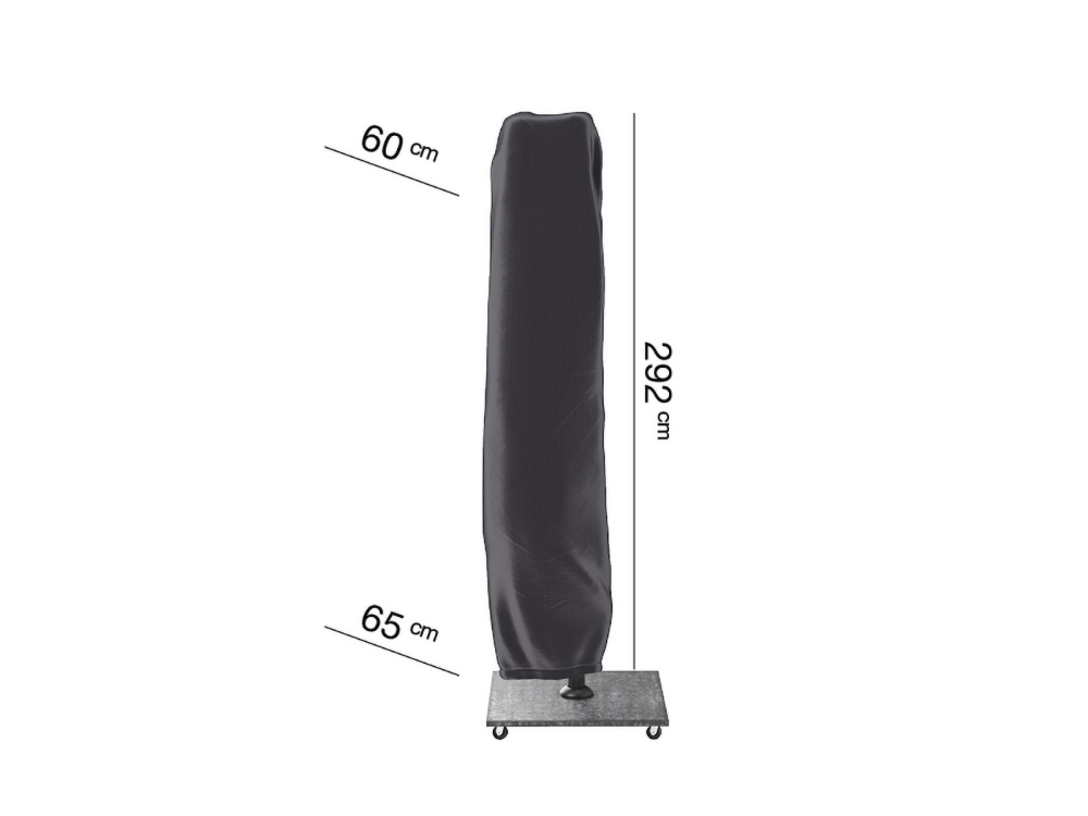 7978 free arm parasol cover H292x60 anthracite M Aerocover 65 8717591770046