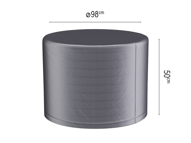 Husa mobilier gradina AeroCover pentru vatra de foc, masuta de cafea, diametru 98 cm, rotunda, antracit