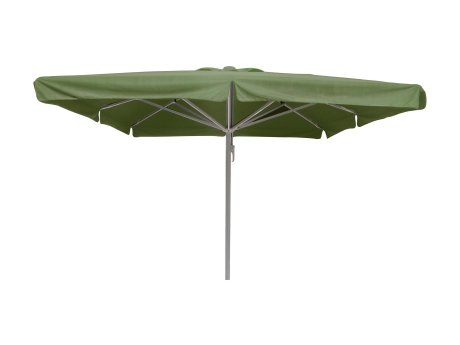 Umbrela terasa Horecalux Karin, 4x4 m, cadru gri, verde