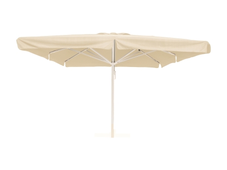 Umbrela terasa Horecalux Karin, 4x4 m, cadru alb, ecru
