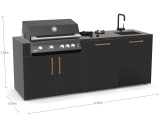 Brabura configuratia 2 chiuveta gratar dulap suport dulap cu arzatoare laterale 1