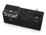 Brabura configuratia 2 chiuveta gratar dulap suport dulap cu arzatoare laterale 3