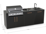 Brabura configuratia 2 chiuveta gratar dulap suport dulap cu arzatoare laterale 5