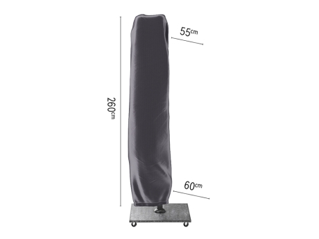 Husa mobilier gradina AeroCover pentru umbrela de terasa, 260x55/60 cm, patrata, antracit